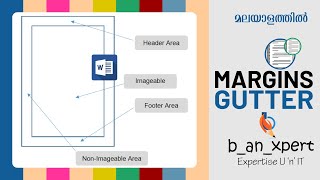 Margins and Gutter in Microsoft Office Word  banxpert [upl. by Atsahs]