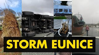 Storm Eunice Video Compilation [upl. by Eugilegna]