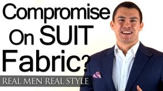 When To Compromise On Suit Fabric  Buying Mens Suits With Little Money  Focus On Fit First [upl. by Salohci826]