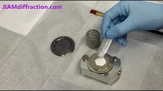 XRD Sample Preparation  Back Loaded Sample Holder  Xray Diffraction [upl. by Neitsirk]