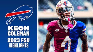 Keon Colemans Best Plays of 2023 FSU WR  Buffalo Bills Highlights [upl. by Latoye]