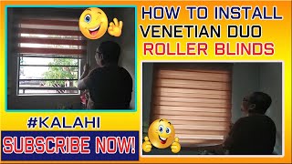 HOW TO INSTALL VENETIAN DUO ROLLER BLINDS [upl. by Fulbert]