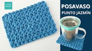 POSAVASOS A CROCHET para principiantes en PUNTO JAZMÍN [upl. by Xerxes]