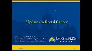 Updates in Rectal Cancer [upl. by Dlanger79]