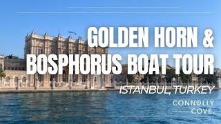 Golden Horn and Bosphorus Boat Tour  Istanbul  Istanbul Boat Tour  Turkey  Travel Video [upl. by Panther775]