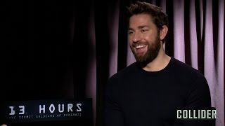 John Krasinski on 13 Hours Working with Michael Bay and Dunkin Donuts [upl. by Felicdad]