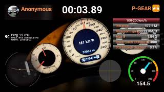 Mercedes E55 Amg Acceleration 100200Kmh Stage 1 [upl. by Nevad]