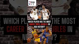 Who Holds the Record for Most TripleDoubles in NBA History 🏀nba lebronjames russellwestbrook [upl. by Otaner556]