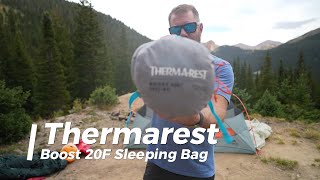 Thermarest Boost 20F Sleeping Bag Review  Adjustable Warmth [upl. by Garlinda]