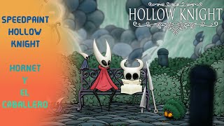 Hollow Knight  Hornet y el caballero Speedpaint [upl. by Dinnage]