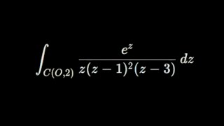 LE THEOREME DES RESIDUS VIA UN BEL EXERCICE   PARTIE 1 [upl. by Cordelie]