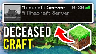 How To Make A DeceasedCraft Minecraft Server  Full Guide [upl. by Arch834]