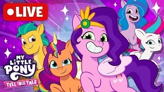 🔴 All Episodes My Little Pony Tell Your Tale S1 MLP G5 LIVE Childrens Cartoon [upl. by Nysa468]