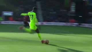 Origi goal from Tight Angle vs Bournemouth HD [upl. by Ileak]