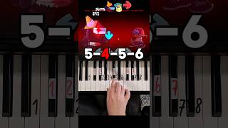 FNF Defeat Black Imposter Piano Tutorial shorts [upl. by Onitselec]