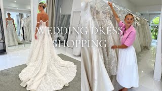 Come Wedding dress shopping with me THE WEDDING CLUB HALO amp WREN [upl. by Murtha]