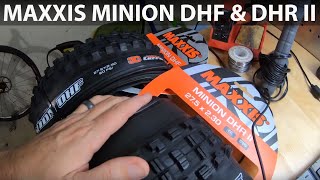 Installing Maxxis Minion DHF and DHR II tires on my Giant Stance 2 [upl. by Lydon]