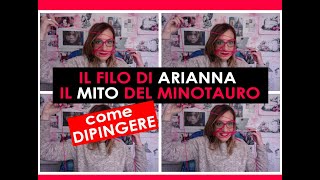 Il Mito del Minotauro e il filo di Arianna 🐔 Il filo di Arianna minotauro art By Caterina Narracci [upl. by Darill]