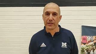 McDonald Volleyball Postgame Interview With Michael Klockner 10824 [upl. by Joub]