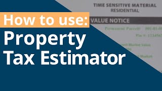 How to Use the Tax Estimator [upl. by Primaveras35]