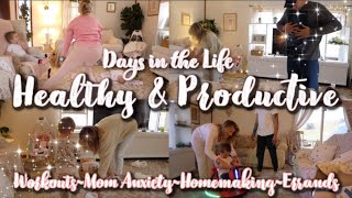 Healthy amp Productive Days in the Life of a SAHM WorkoutsMom AnxietyHomemaking Motivation [upl. by Jami495]