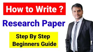 How to write a research paper Step by Step guide to write research paper  Research Paper कैसे लिखे [upl. by Relly]