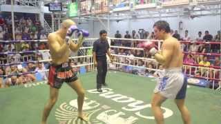 David Leduc Tiger Muay Thai vs James Lion Muay Thai  Bangla Boxing Stadium 2932013 [upl. by Dranoc]