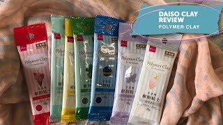 Polymer Clay Review Daiso Polymer Clay Brand [upl. by Tarr]