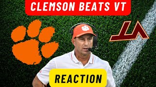 CLEMSON BEATS VIRGINIA TECH REACTION [upl. by Elsey]