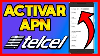 ✅COMO CONFIGURAR APN TELCEL [upl. by Llerej]