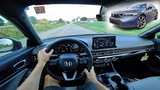 2025 Honda Civic Hybrid Sport Touring  POV Walkaround and Test Drive ASMR [upl. by Enelyar]