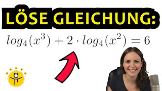 Logarithmengleichung lösen – LOGARITHMUS Gleichung nach x auflösen [upl. by Kuehnel]