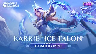 New Skin  Karrie quotIce Talonquot  Mobile Legends Bang Bang [upl. by Ophelia]