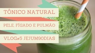 RECEITA SUCO VERDE PARA A PELE FÍGADO E PULMÃO  VLOG 5 [upl. by Nede424]