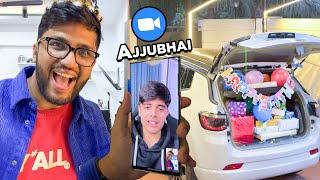 AJJUBHAI VIDEO CALL FIRST TIME ON MY BIRTHDAY  BROTHER BIRTHDAY SUPRISE [upl. by Stochmal779]