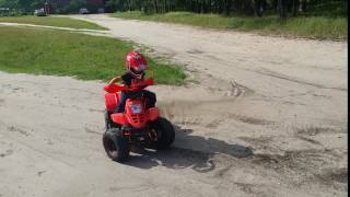 Nitro ATV QUAD 125cc happy 5yr old child drift super fun [upl. by Er]