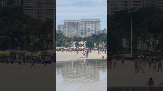 Walk Beach Brazil 4k beach tourism beachwalk São Paulo Gja [upl. by Anaj]