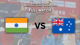 IND vs AUS  Full Match  AVC Mens Tokyo Volleyball Qualification 2020 [upl. by Eeliak]