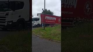 FREEBURN TRANSPORT at Skeoch Roundabout Stirling Scotland UK [upl. by Rudwik583]