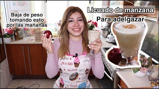 Licuado de manzana y avena para perder peso¡ Baja de peso con avena [upl. by Mateo]