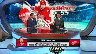 NHL Tonight Niklas Kronwall announces his retirement Sep 3 2019 [upl. by Tu837]