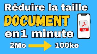 Comment réduire la taille dun document sans rien payer [upl. by Airakaz]