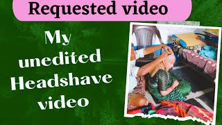 My unedited headshave video  tonsure at home  My most requested headshave video  in telugu [upl. by Ahel]