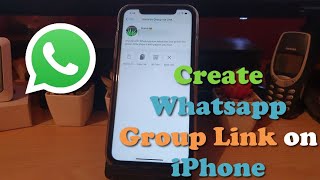 How to Create Whatsapp Group Link on iPhone [upl. by Tymes]