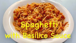 How to make Spaghetti with Basilico Sauce  Cherry Calizar pastarecipe [upl. by Botsford]