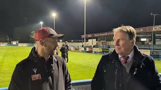 Guiseley AFC post match interview with the Reds manager Danny Grainger [upl. by Notwen]