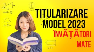 Titularizare învățători MATE model 2023 [upl. by Etteinotna550]