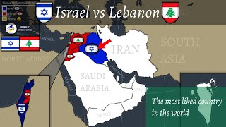 Israel vs Lebanon the most liked country in the world [upl. by Patton]