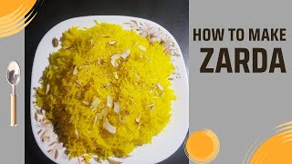 Zarda recipe  زردہ بنانے کا آسان طریقہ  New Recipe [upl. by Ikkela]