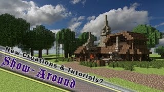 Minecraft Blacksmith Barn Stables amp Farmhouse  Showaround New Buildings [upl. by Ettessil]